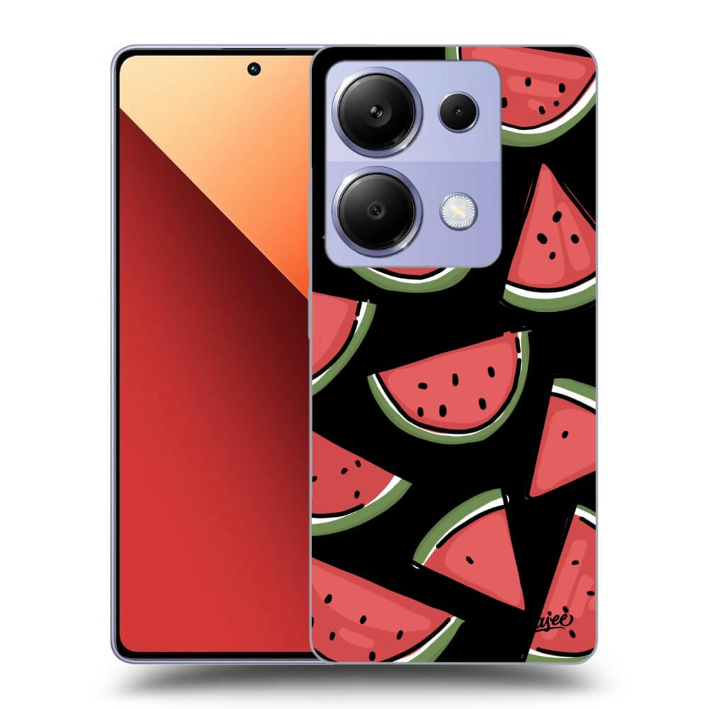 Xiaomi Redmi Note 13 Pro 4G Hülle - Schwarzes Silikon - Melone