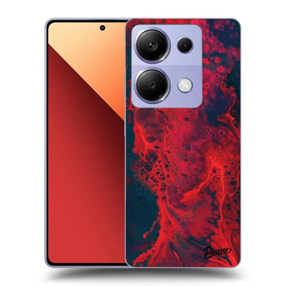 Xiaomi Redmi Note 13 Pro 4G Hülle - Schwarzes Silikon - Organic Red