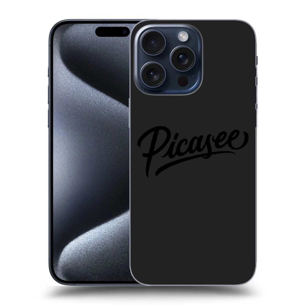 Apple IPhone 16 Pro Max Hülle - Schwarzes Silikon - Picasee - Black