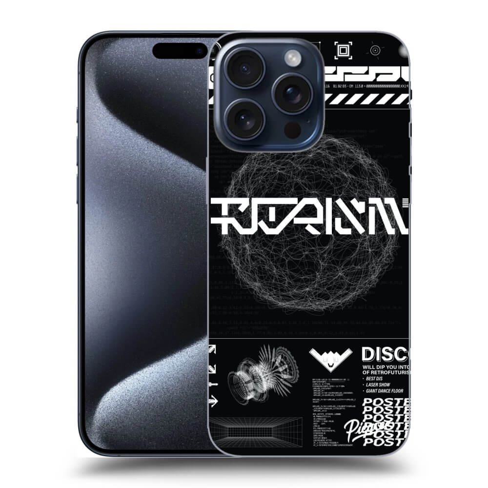 Apple IPhone 16 Pro Max Hülle - Schwarzes Silikon - BLACK DISCO