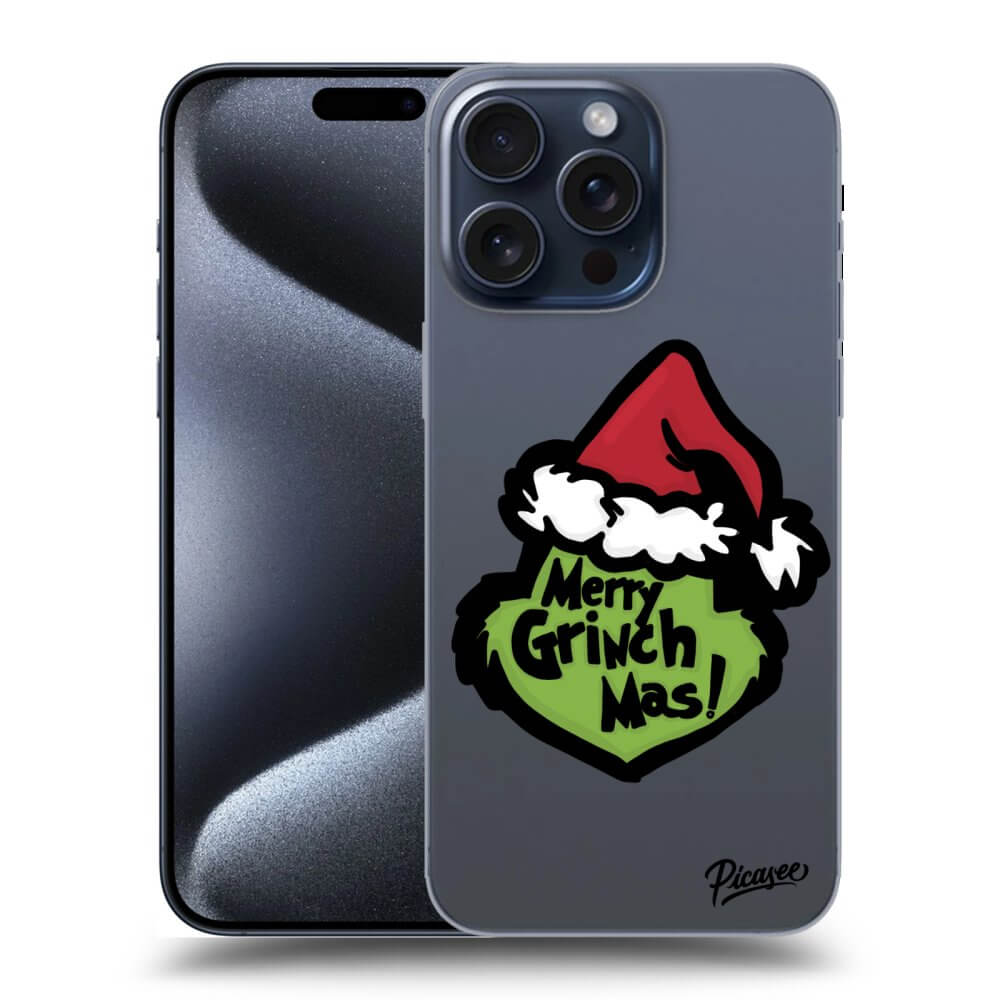 Apple IPhone 16 Pro Max Hülle - Transparentes Silikon - Grinch 2