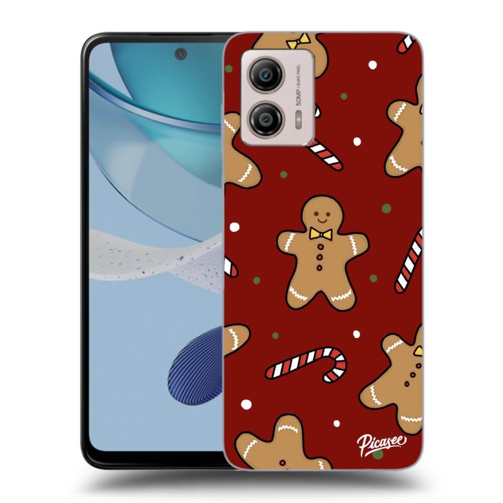 Motorola Moto G53 5G Hülle - Schwarzes Silikon - Gingerbread 2