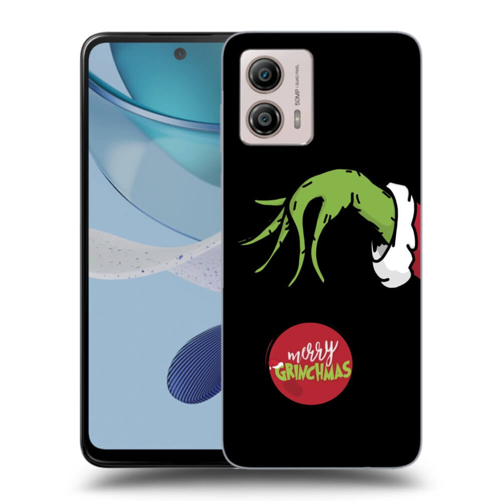 Motorola Moto G53 5G Hülle - Schwarzes Silikon - Grinch