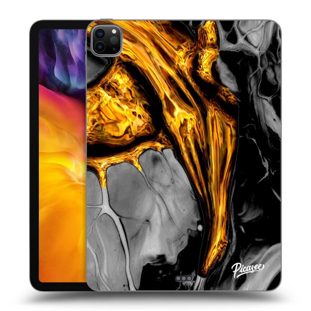 Schwarze Silikonhülle Für Apple IPad Pro 11 2024 (7.gen.) - Black Gold