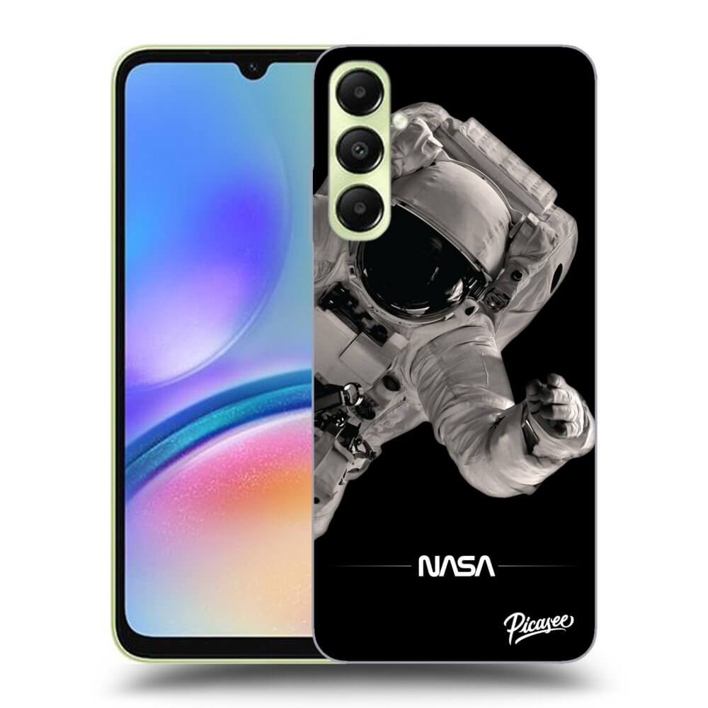 Samsung Galaxy A05s A057G Hülle - Schwarzes Silikon - Astronaut Big