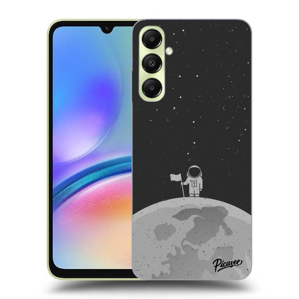 Samsung Galaxy A05s A057G Hülle - Schwarzes Silikon - Astronaut