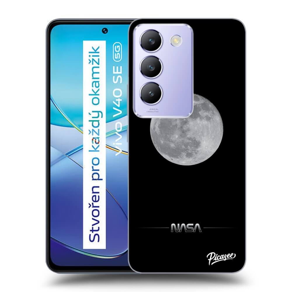 Vivo V40 SE 5G Hülle - Schwarzes Silikon - Moon Minimal