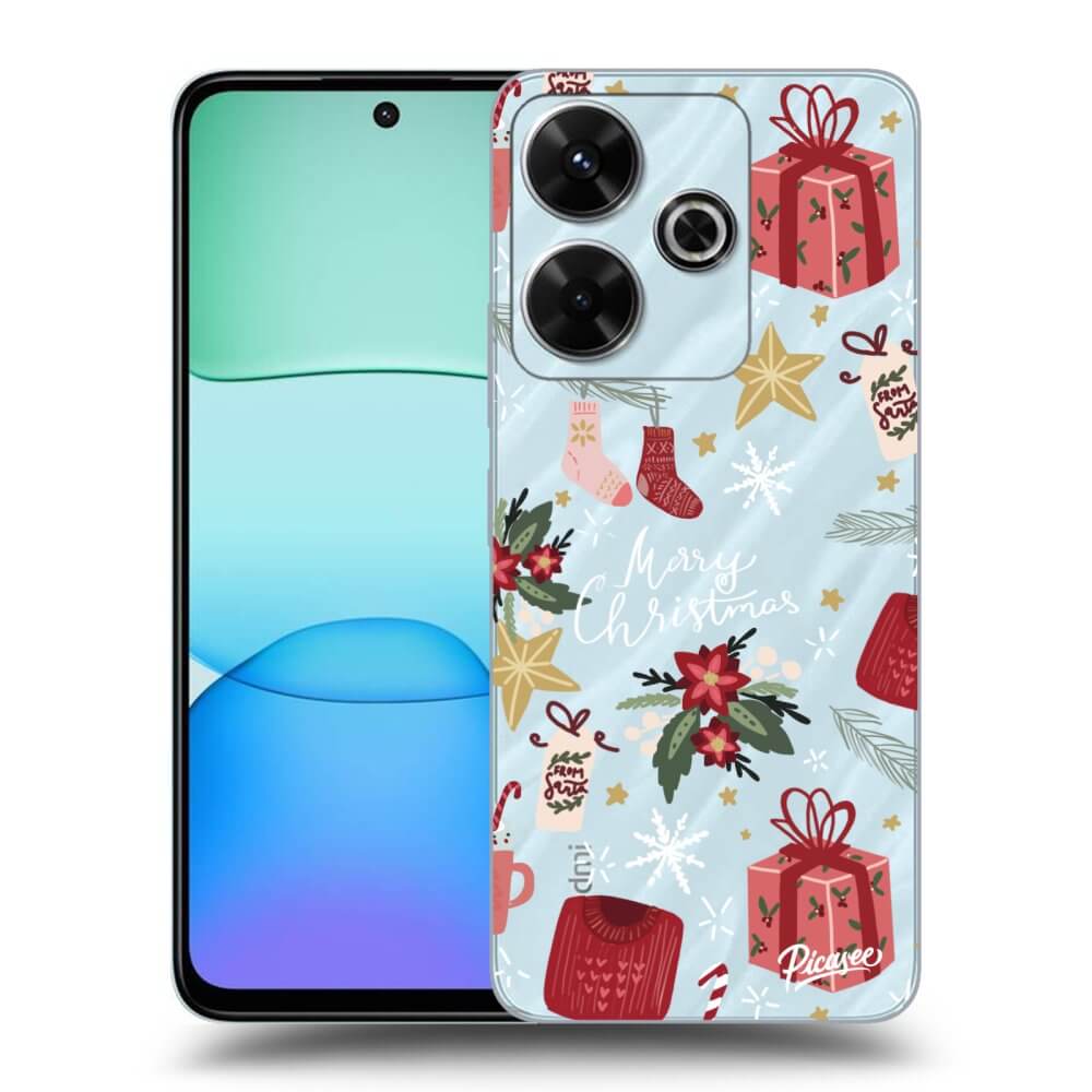 Xiaomi Redmi 13 4G Hülle - Transparentes Silikon - Christmas