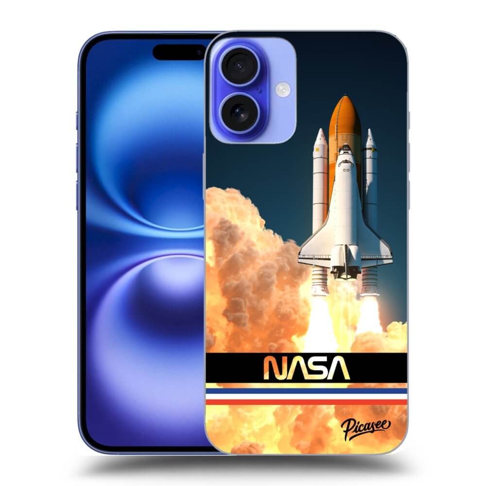 Apple IPhone 16 Plus Hülle - Transparentes Silikon - Space Shuttle