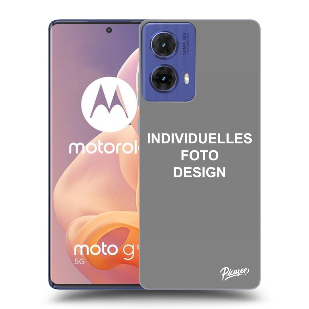 Motorola Moto G85 Hülle - Schwarzes Silikon - Individuelles Fotodesign