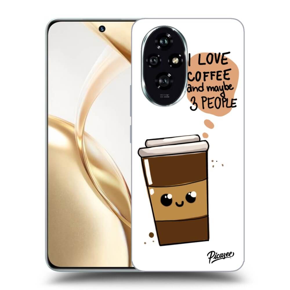 Honor 200 Pro 5G Hülle - Transparentes Silikon - Cute Coffee