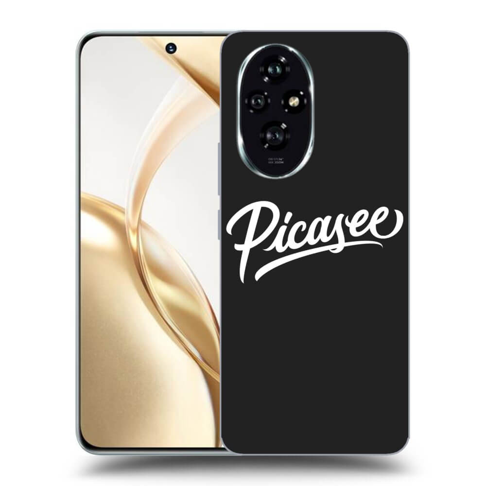 Honor 200 Pro 5G Hülle - Schwarzes Silikon - Picasee - White