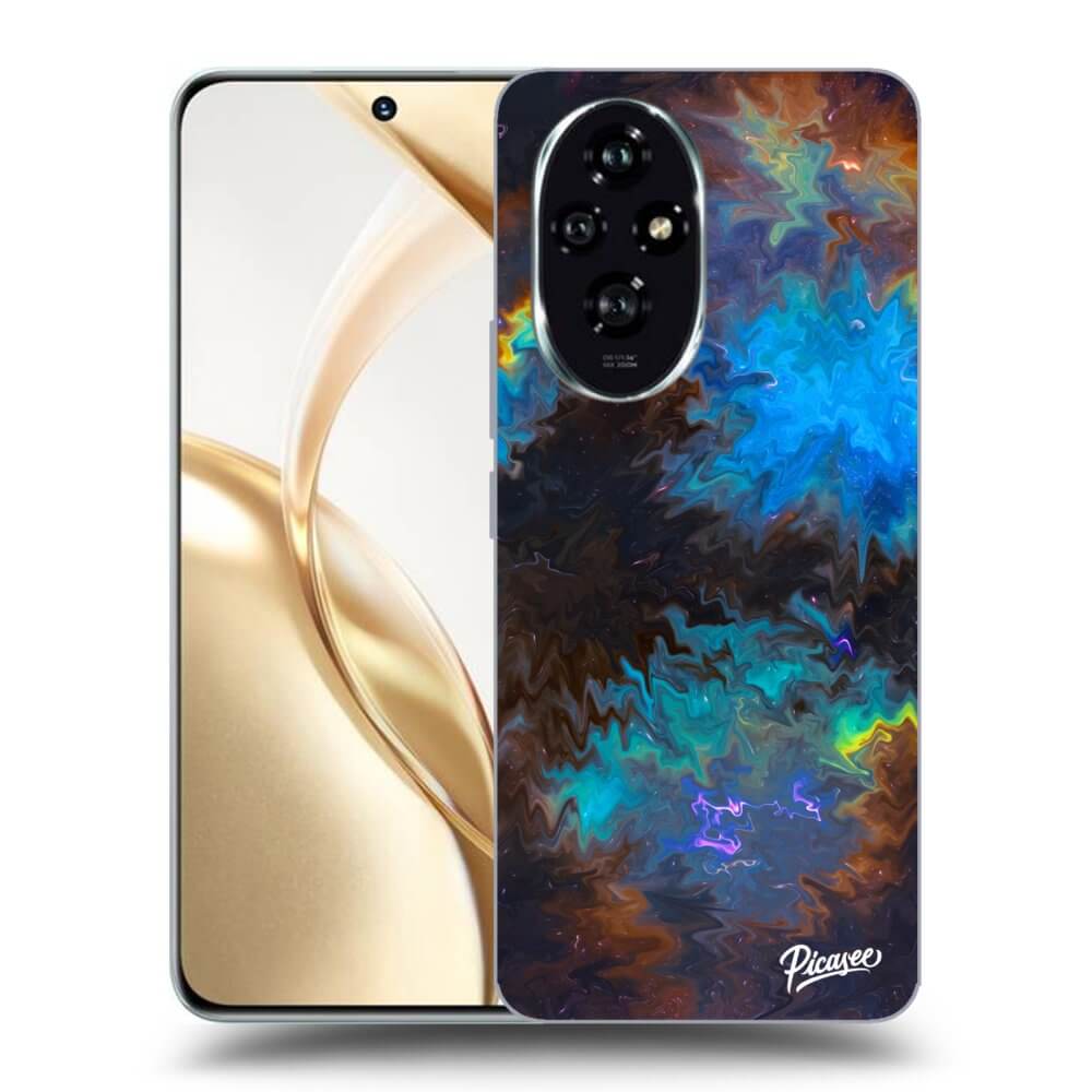 Honor 200 Pro 5G Hülle - Schwarzes Silikon - Space