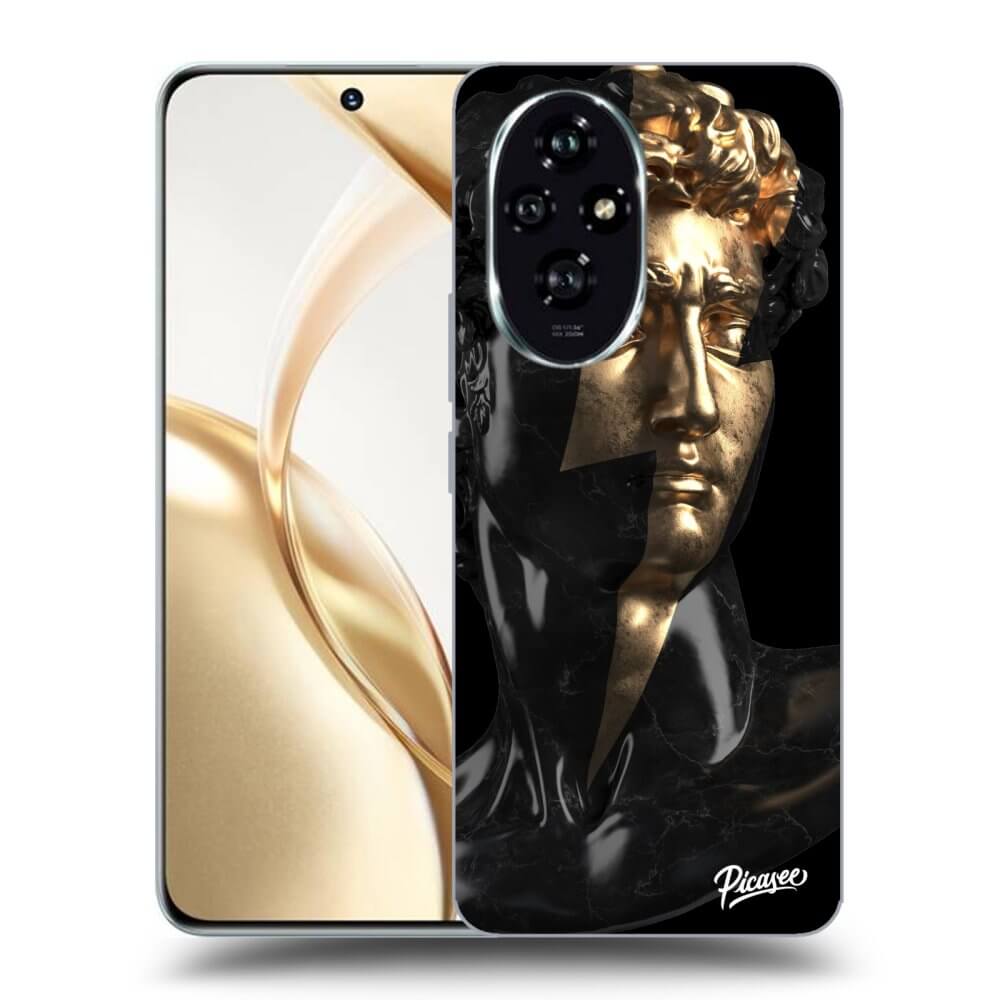 Honor 200 Pro 5G Hülle - Schwarzes Silikon - Wildfire - Black