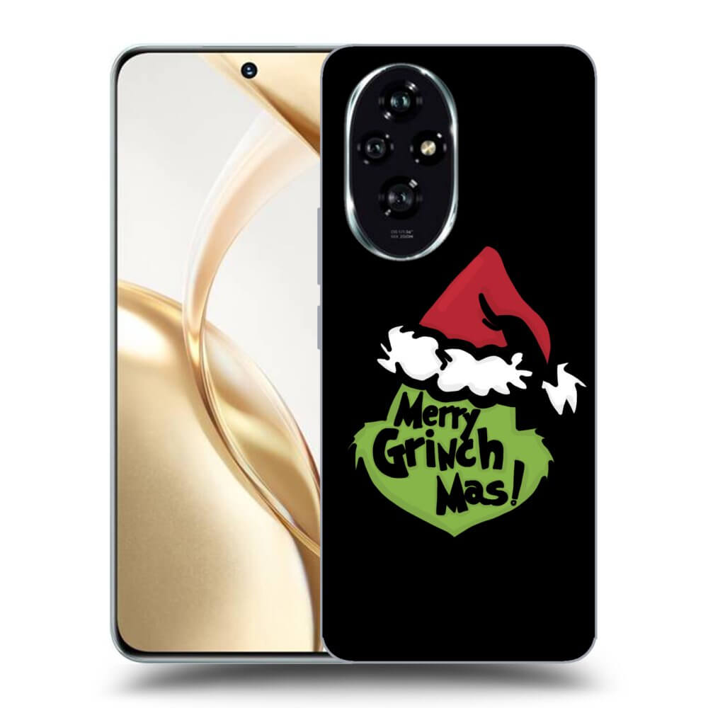 Honor 200 Pro 5G Hülle - Schwarzes Silikon - Grinch 2