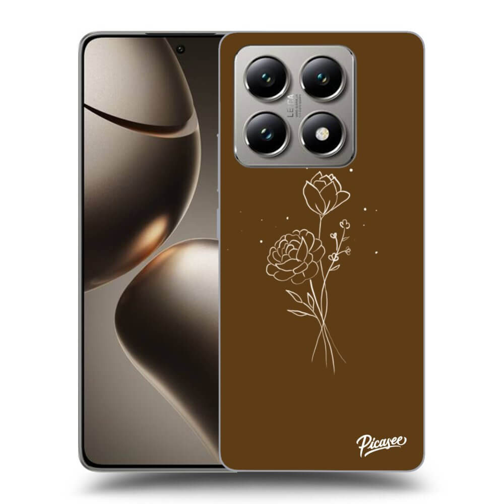 ULTIMATE CASE Für Xiaomi 14T - Brown Flowers