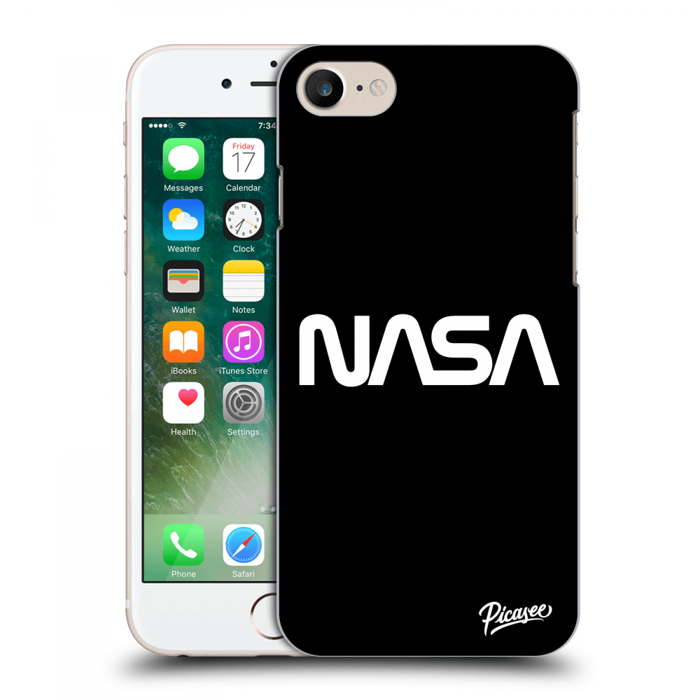 Apple iPhone 7 Hülle - Transparentes Silikon - NASA Basic