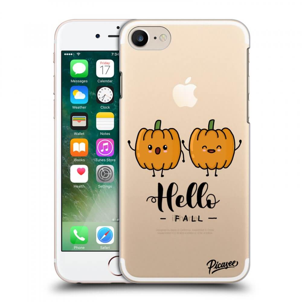 Apple iPhone 7 Hülle - Transparentes Silikon - Hallo Fall