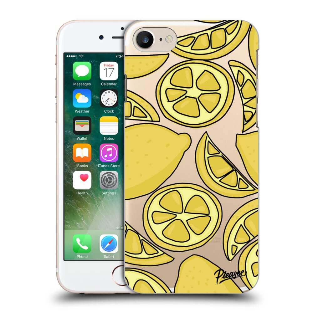 Apple iPhone 7 Hülle - Transparentes Silikon - Lemon