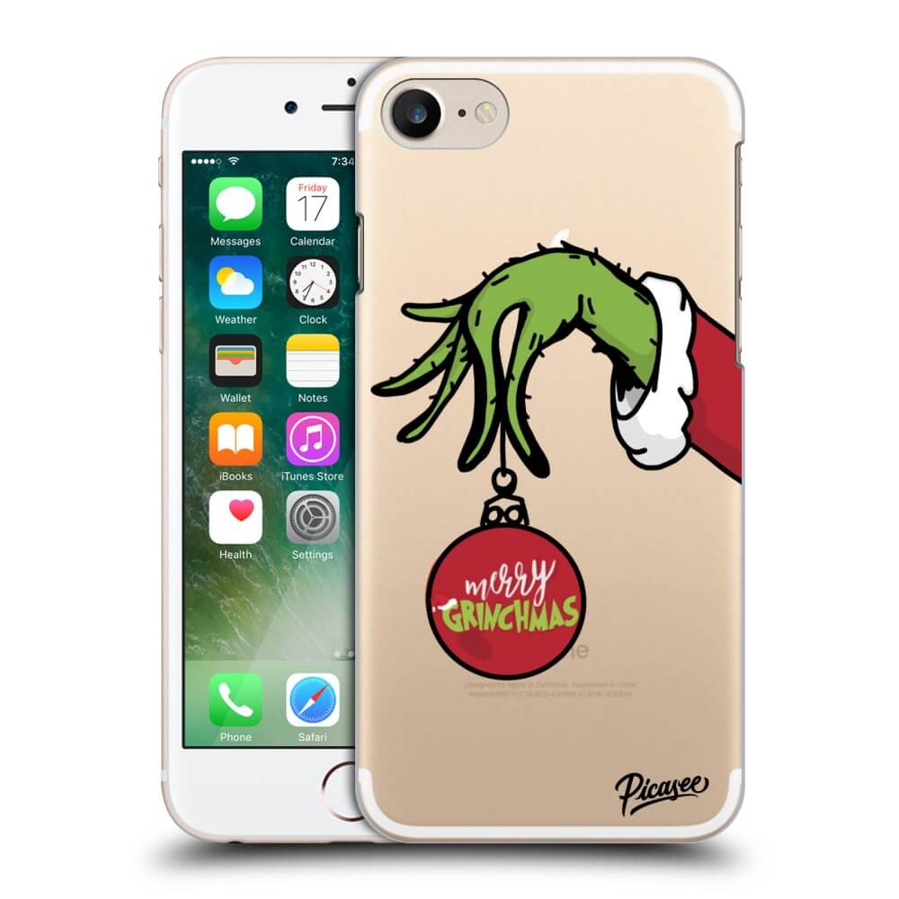 Apple iPhone 7 Hülle - Transparentes Silikon - Grinch