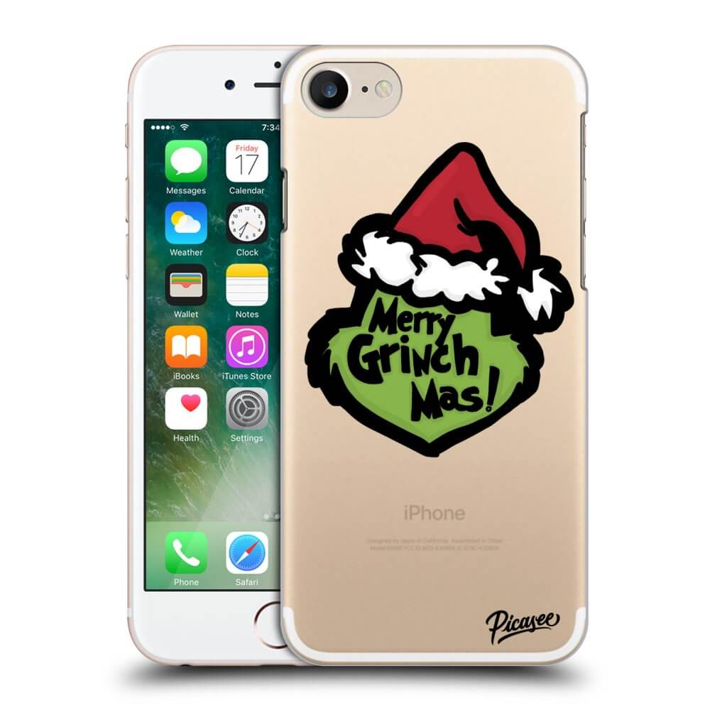 Apple iPhone 7 Hülle - Transparentes Silikon - Grinch 2