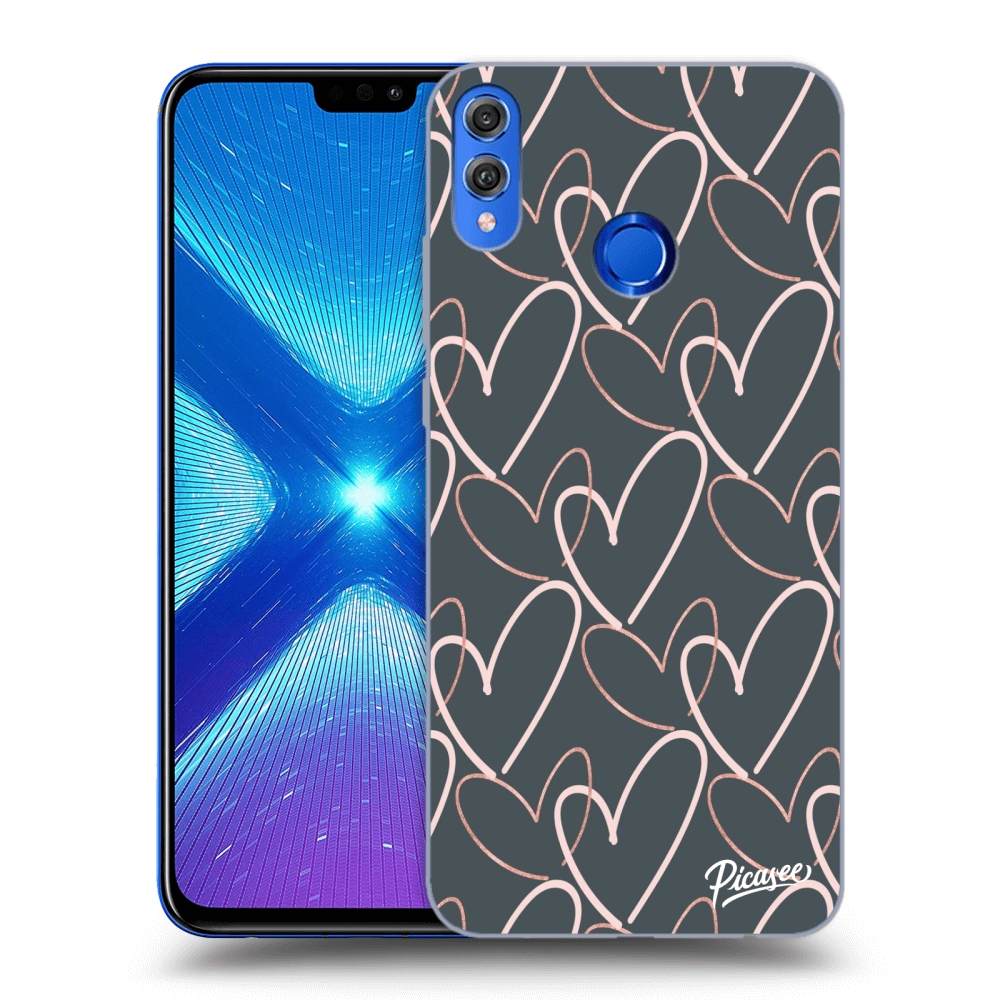 Honor 8X Hülle - Transparentes Silikon - Viel Liebe