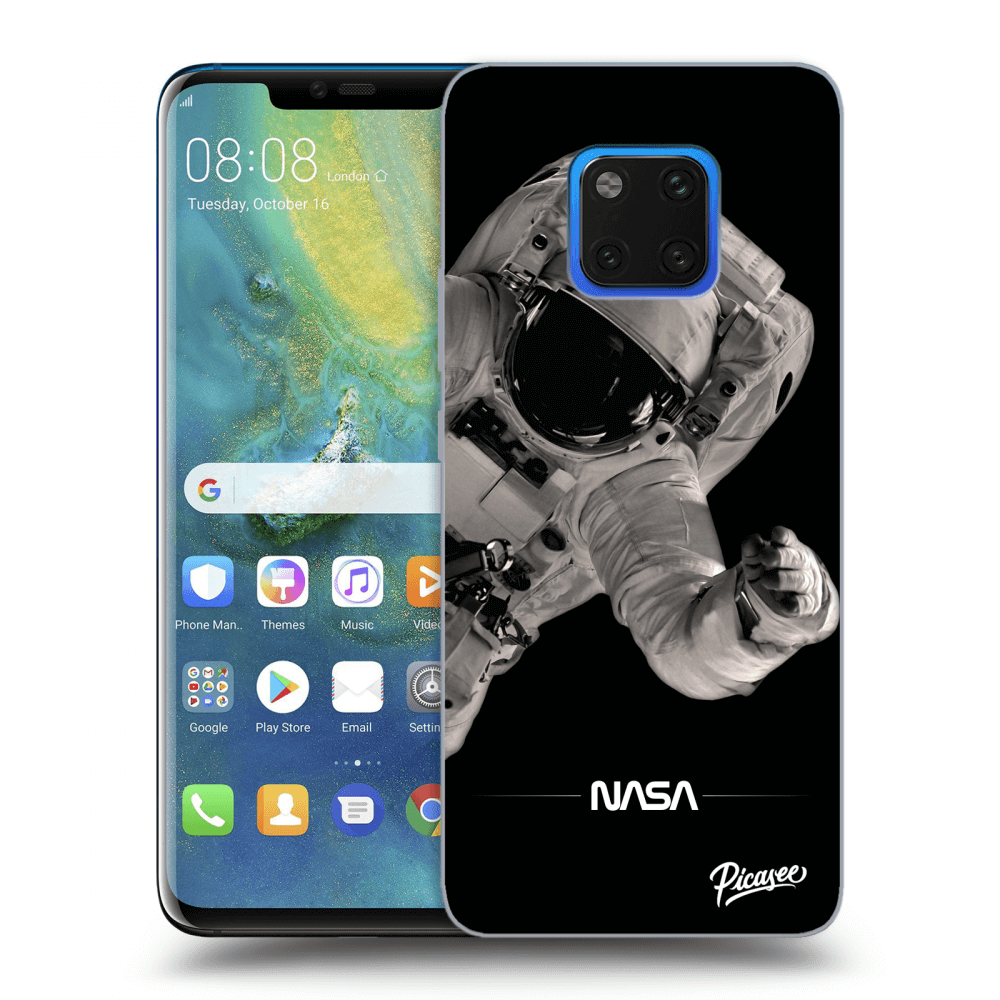 Huawei Mate 20 Pro Hülle - Transparentes Silikon - Astronaut Big