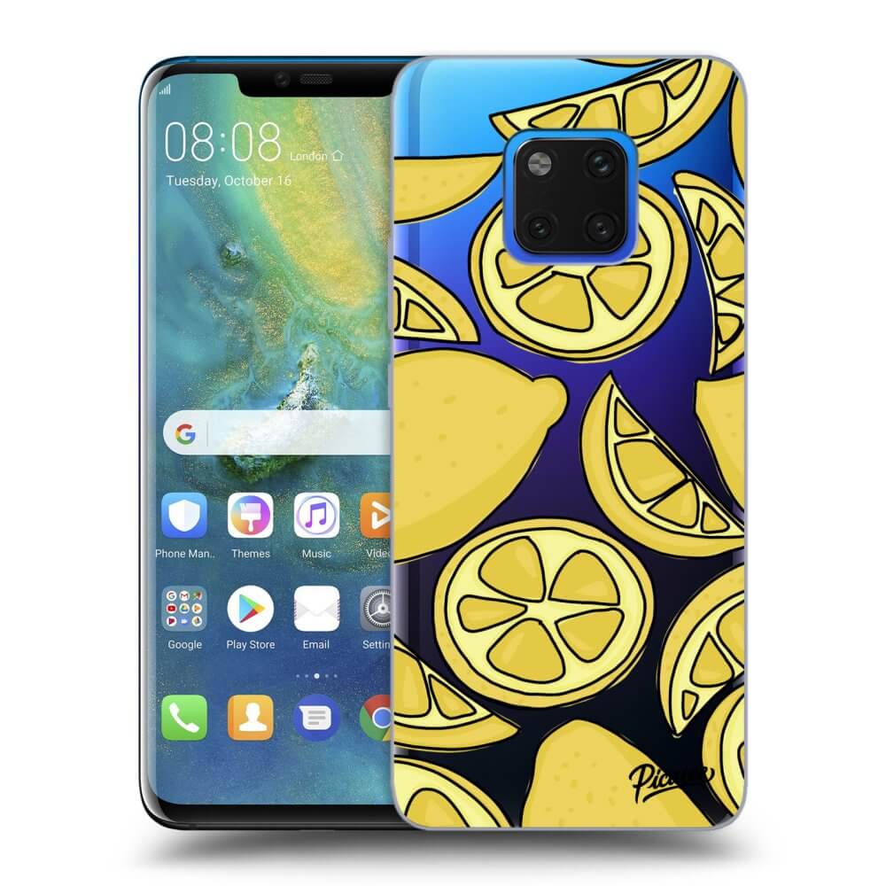 Huawei Mate 20 Pro Hülle - Transparentes Silikon - Lemon