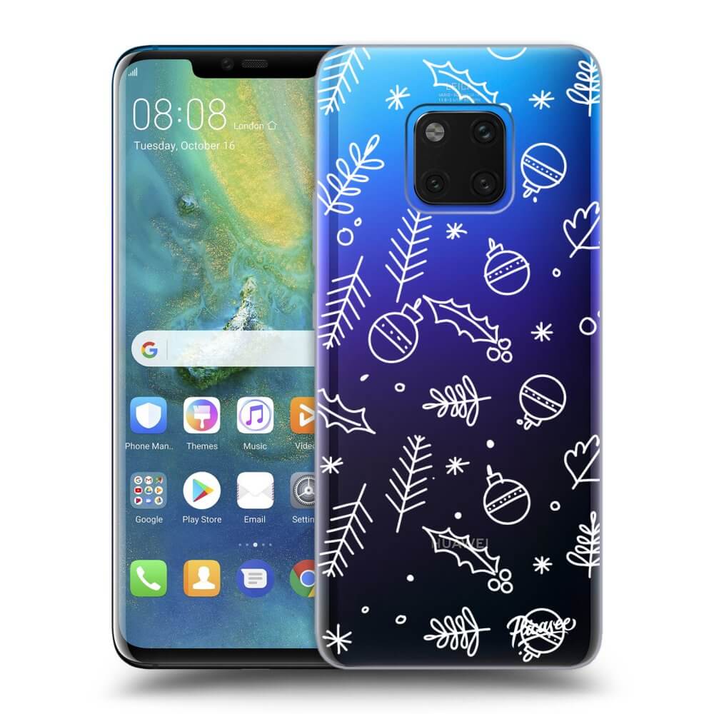 Huawei Mate 20 Pro Hülle - Transparentes Silikon - Mistletoe