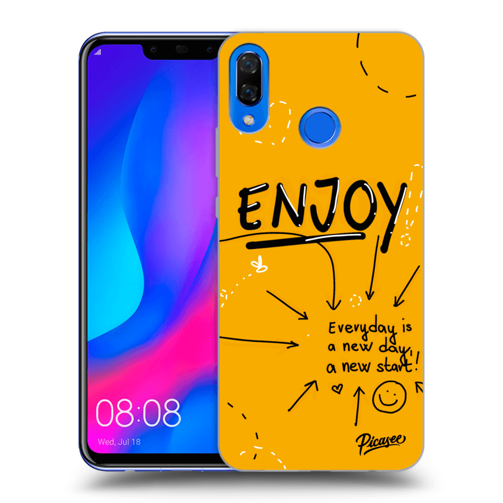 Huawei Nova 3 Hülle - Transparentes Silikon - Enjoy