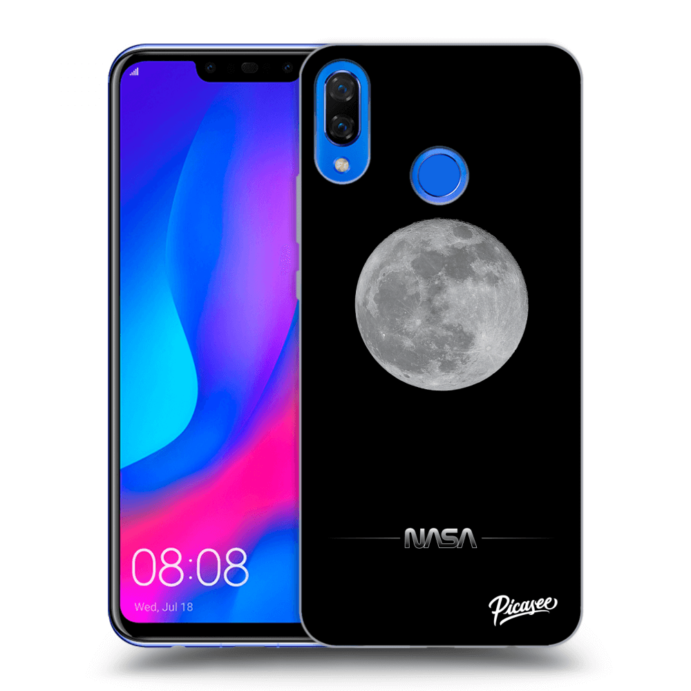 Huawei Nova 3 Hülle - Transparentes Silikon - Moon Minimal