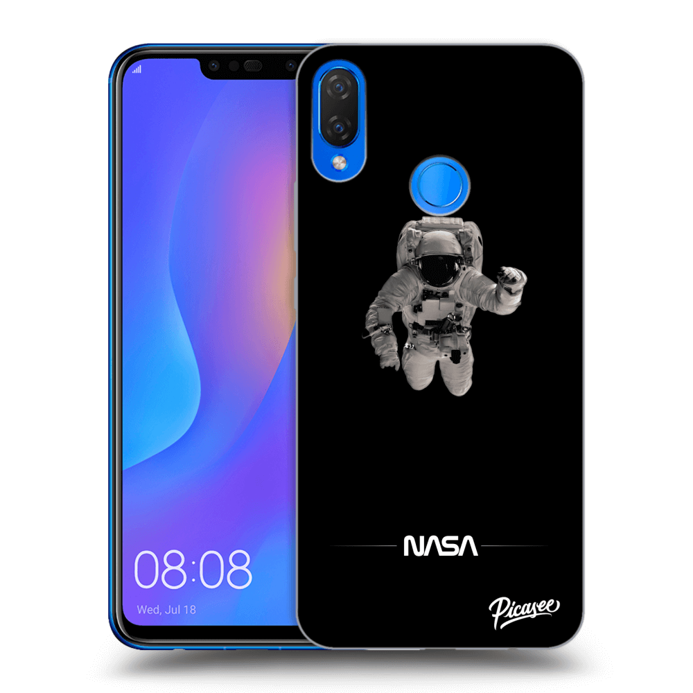 Huawei Nova 3i Hülle - Transparentes Silikon - Astronaut Minimal