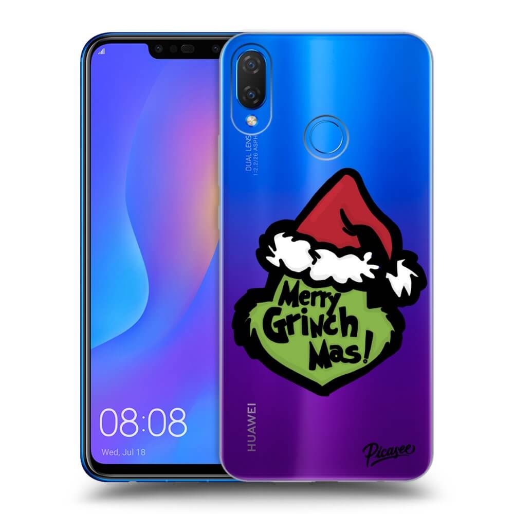 Huawei Nova 3i Hülle - Transparentes Silikon - Grinch 2