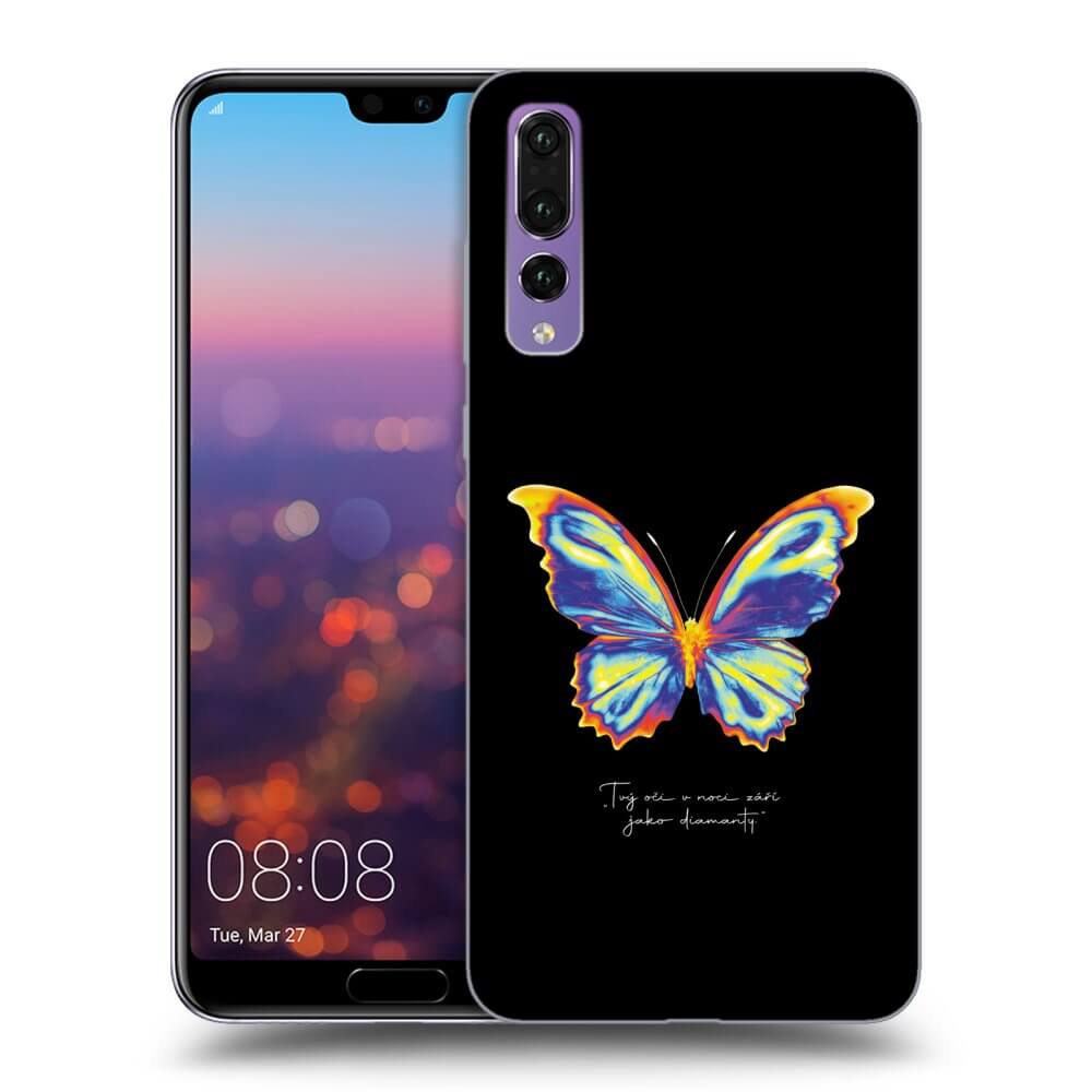 Huawei P20 Pro Hülle - Schwarzes Silikon - Diamanty Black