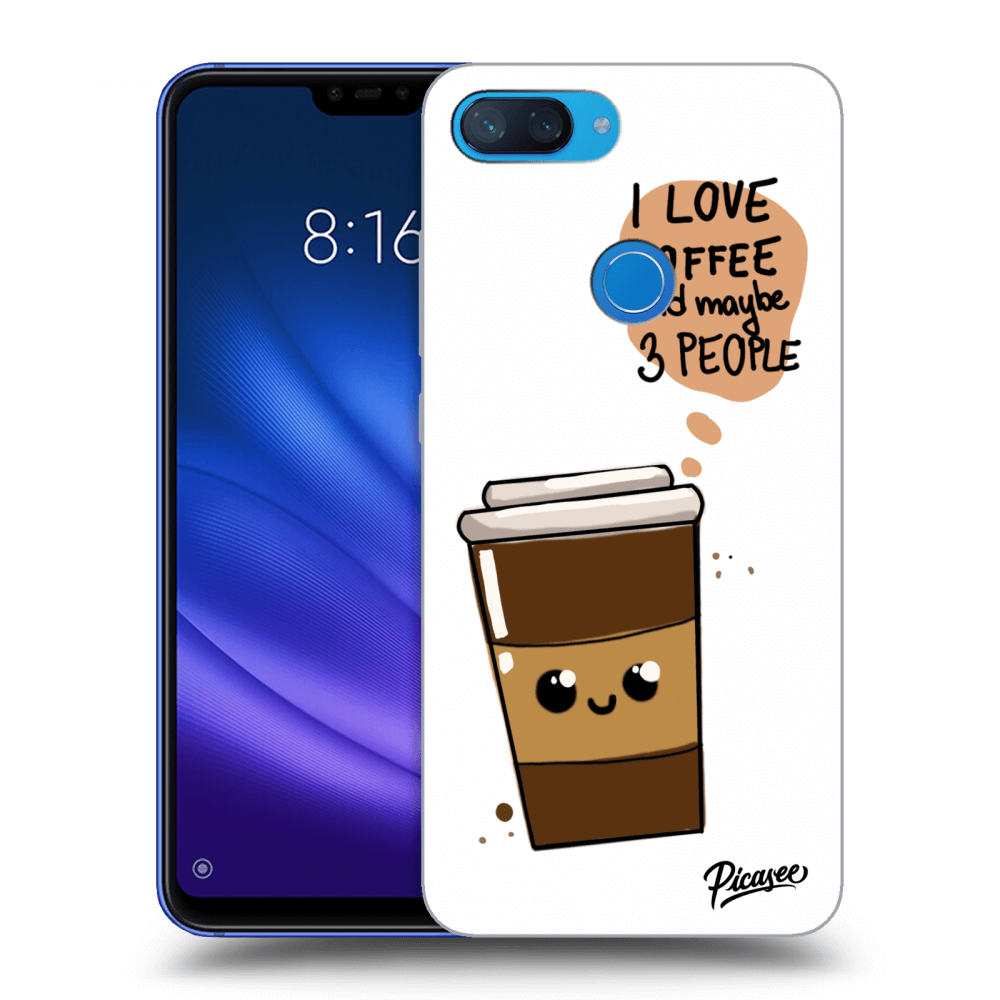 Xiaomi Mi 8 Lite Hülle - Schwarzes Silikon - Cute Coffee