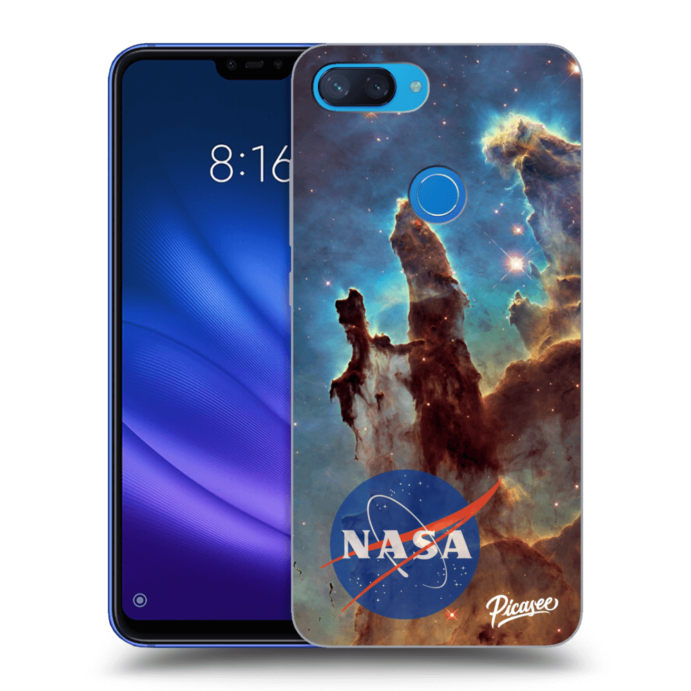 Xiaomi Mi 8 Lite Hülle - Transparentes Silikon - Eagle Nebula