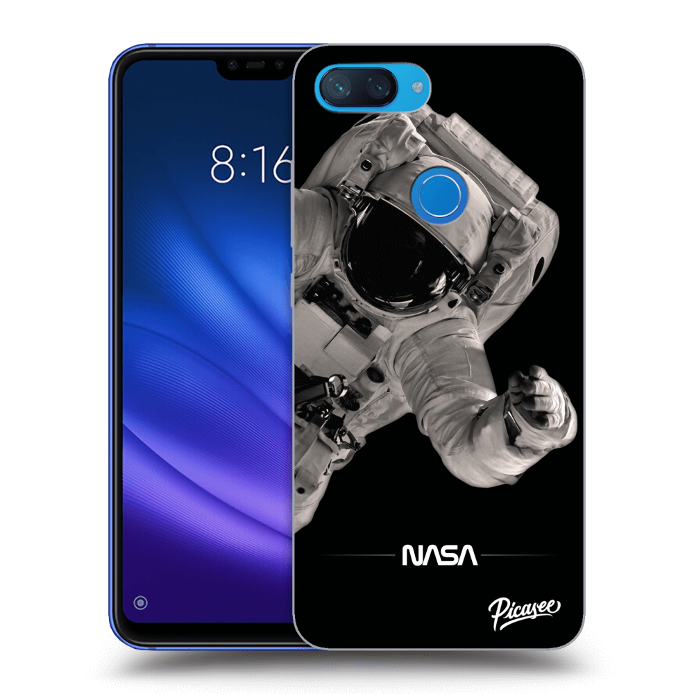 Xiaomi Mi 8 Lite Hülle - Transparentes Silikon - Astronaut Big