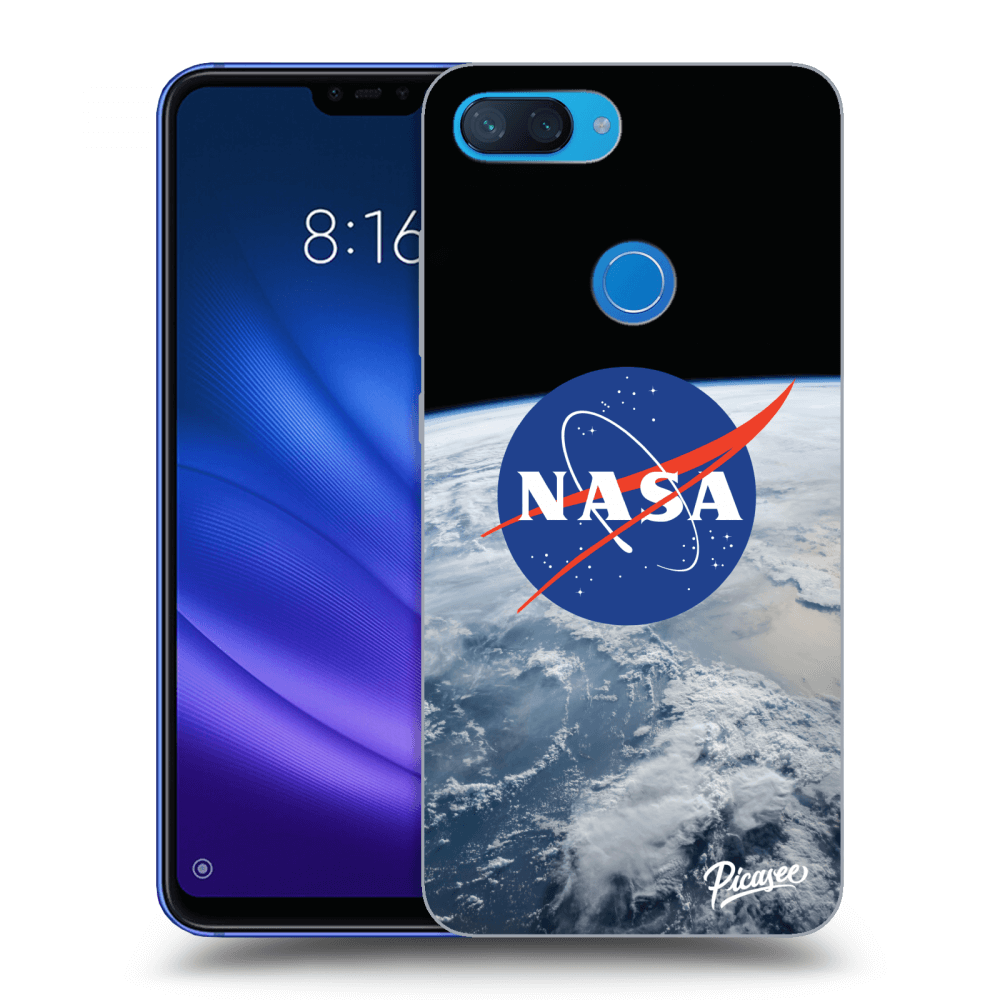 Xiaomi Mi 8 Lite Hülle - Schwarzes Silikon - Nasa Earth