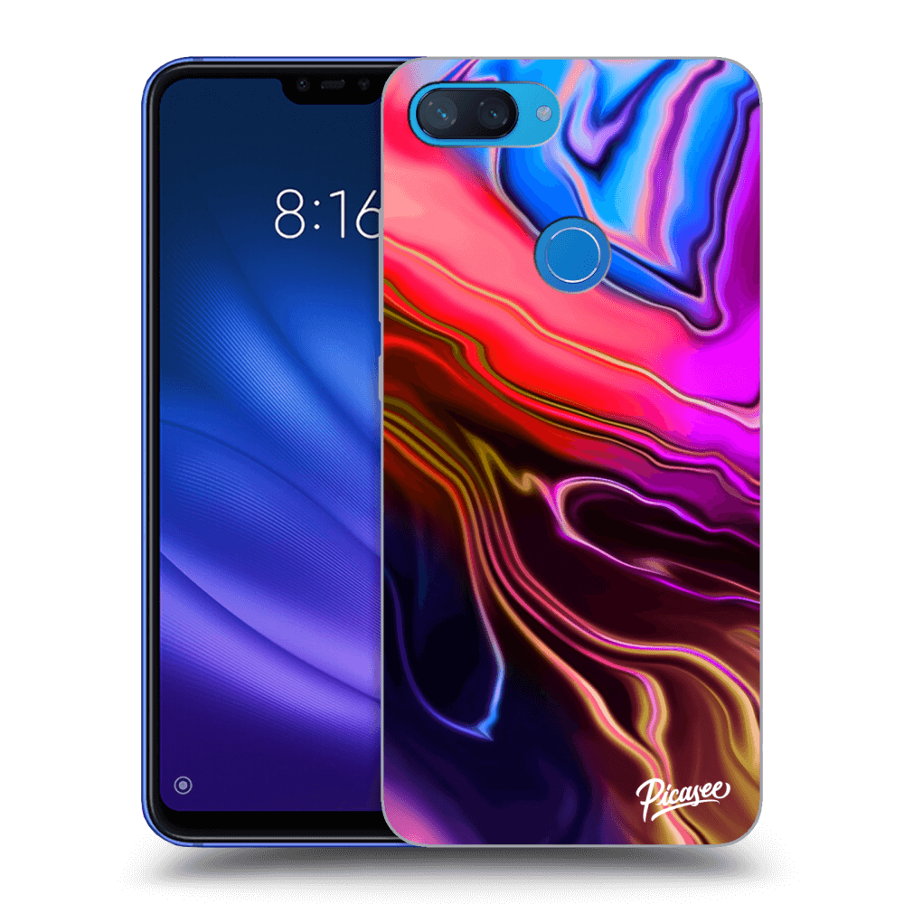 Xiaomi Mi 8 Lite Hülle - Transparentes Silikon - Electric