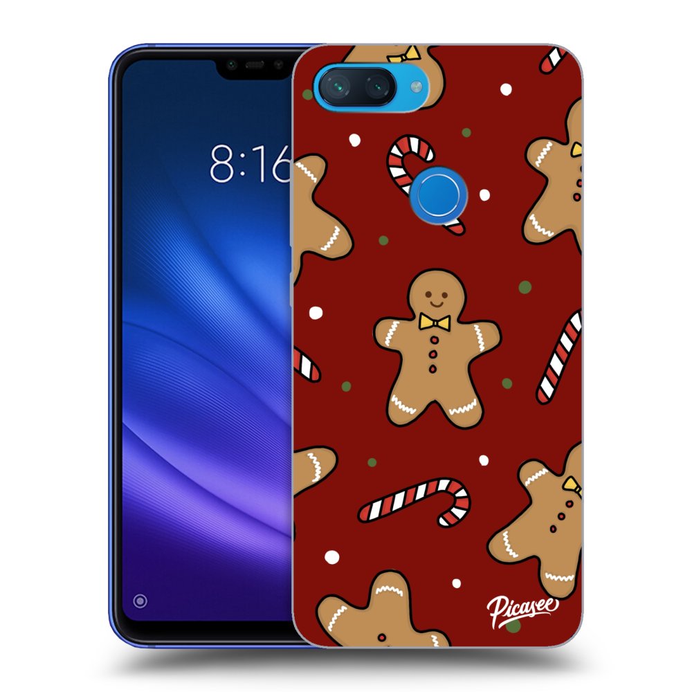 Xiaomi Mi 8 Lite Hülle - Schwarzes Silikon - Gingerbread 2