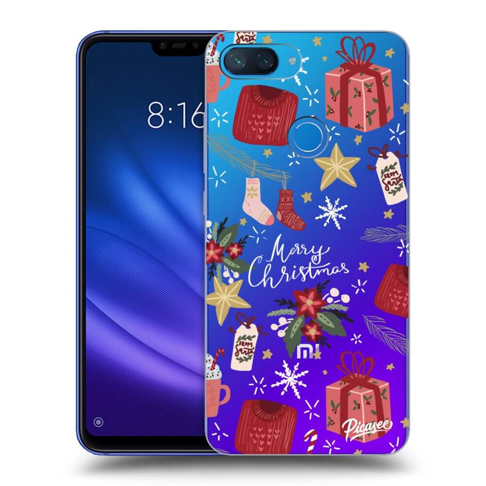 Xiaomi Mi 8 Lite Hülle - Transparentes Silikon - Christmas