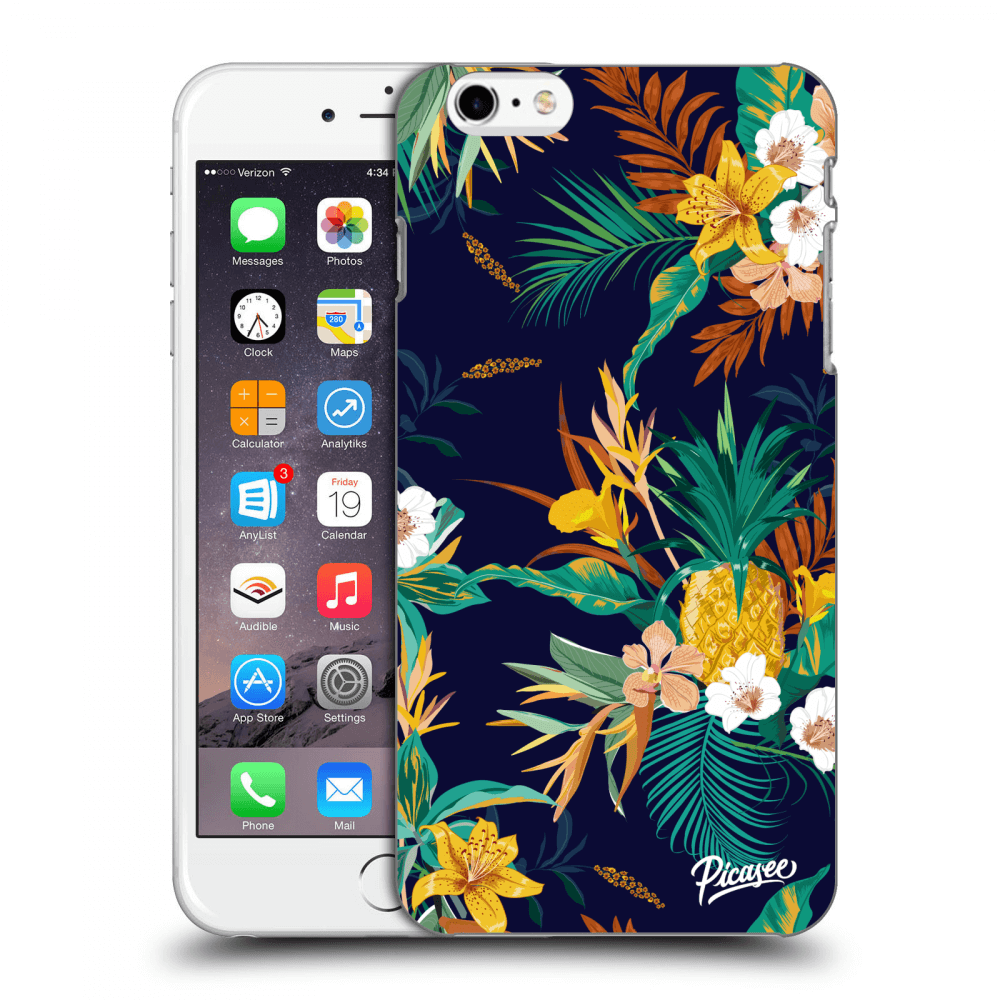 Apple IPhone 6 Plus/6S Plus Hülle - Transparentes Silikon - Pineapple Color
