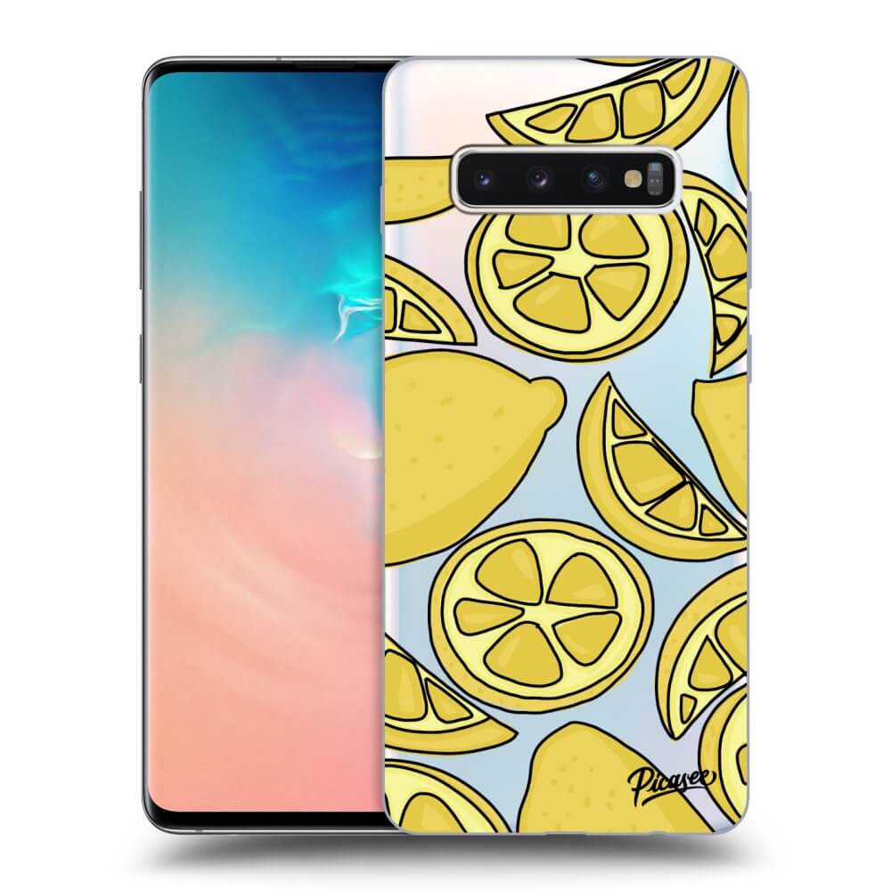 Samsung Galaxy S10 Plus G975 Hülle - Transparentes Silikon - Lemon