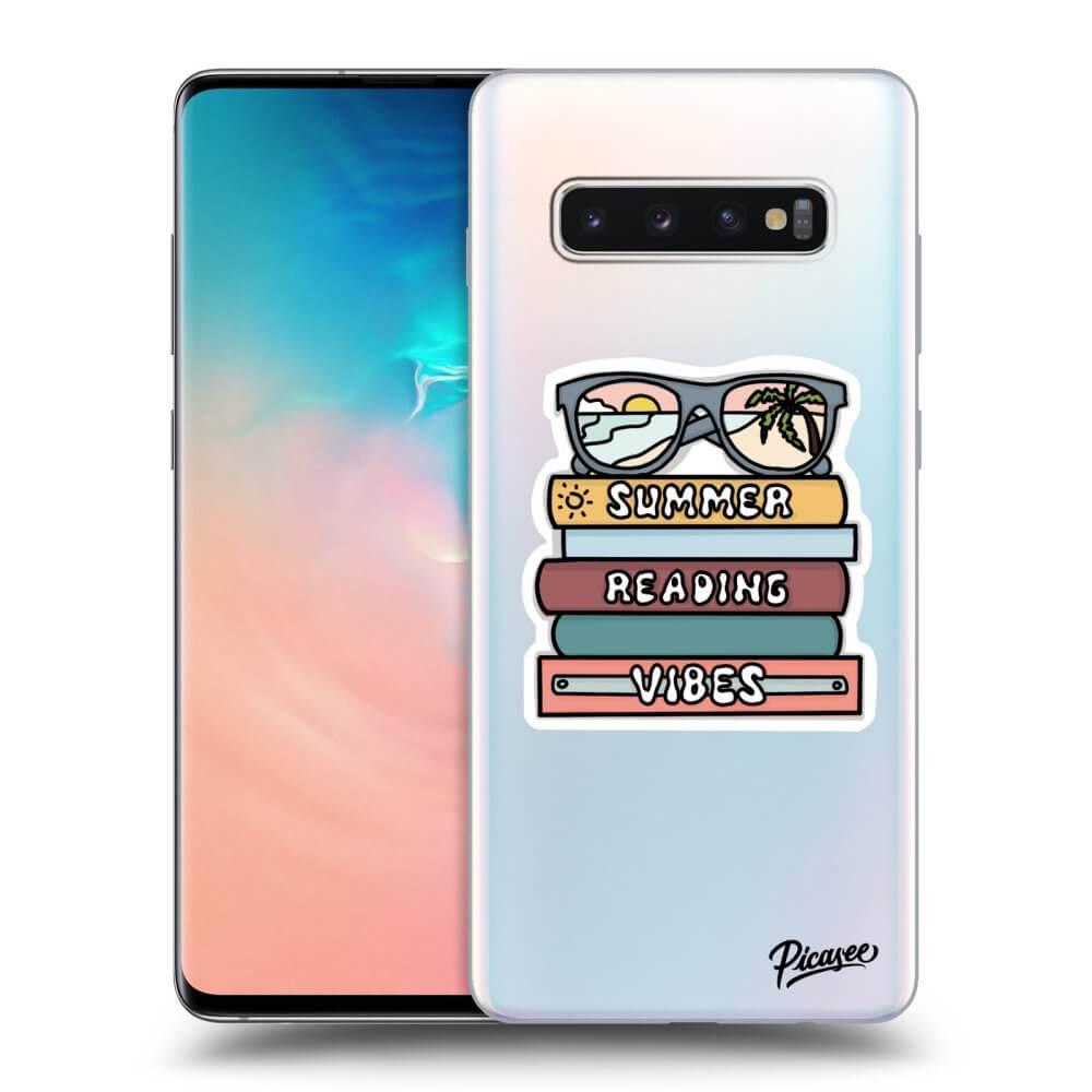 Samsung Galaxy S10 Plus G975 Hülle - Transparentes Silikon - Summer Reading Vibes