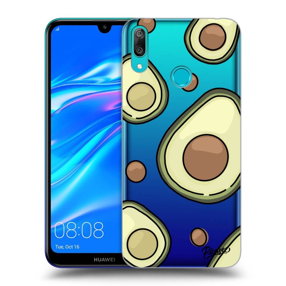 Huawei Y7 2019 Hülle - Transparentes Silikon - Avocado