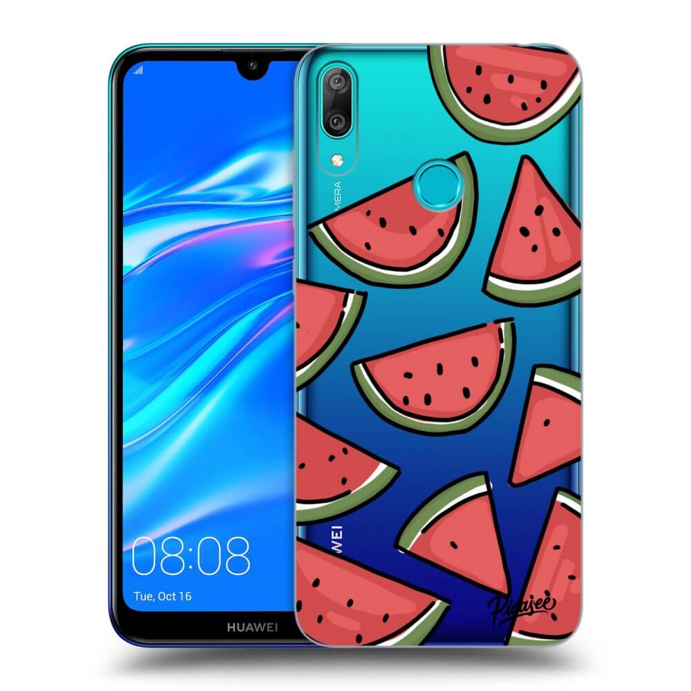 Huawei Y7 2019 Hülle - Transparentes Silikon - Melone