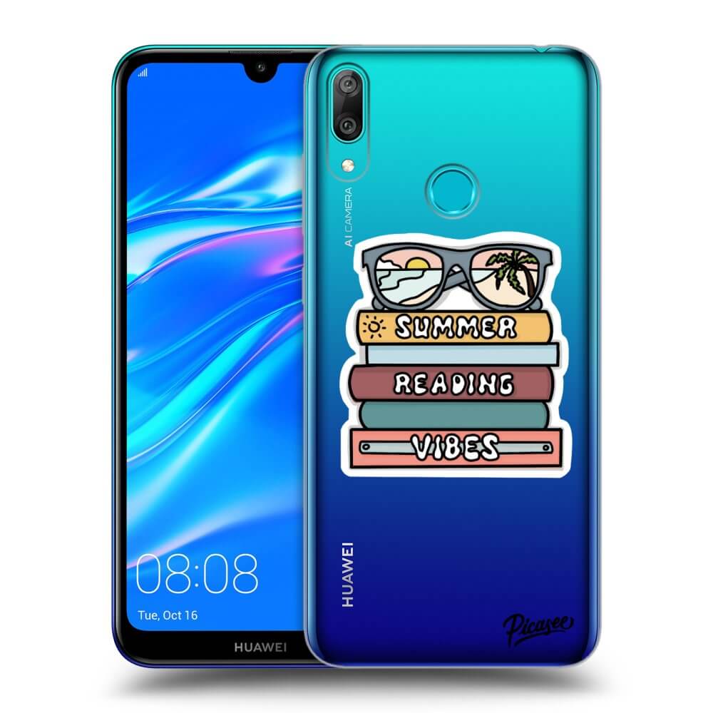 Huawei Y7 2019 Hülle - Transparentes Silikon - Summer Reading Vibes