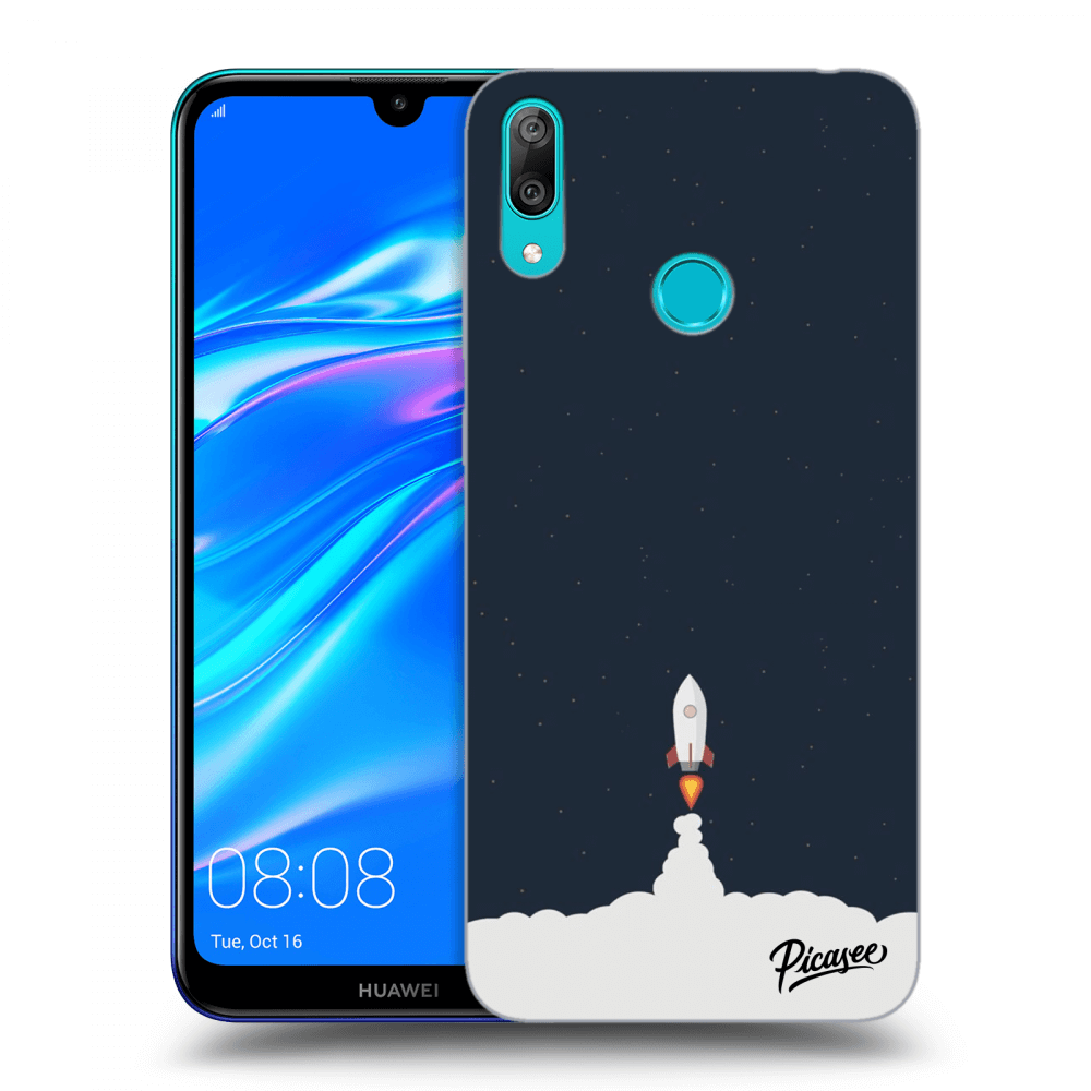 Huawei Y7 2019 Hülle - Transparentes Silikon - Astronaut 2