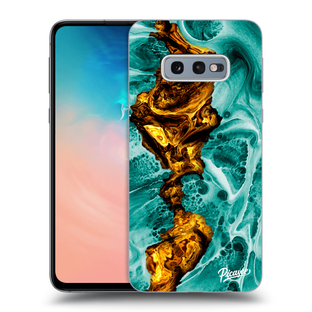 Samsung Galaxy S10e G970 Hülle - Transparentes Silikon - Goldsky