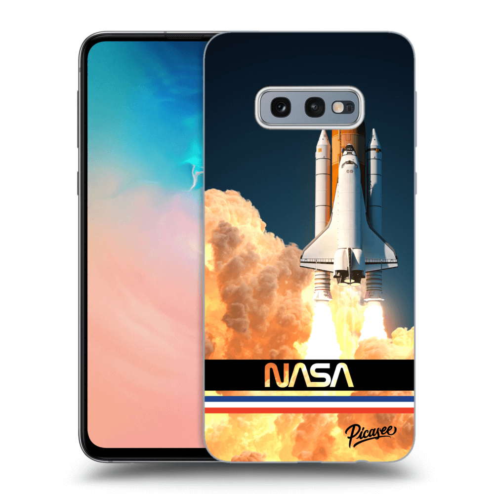 Samsung Galaxy S10e G970 Hülle - Transparentes Silikon - Space Shuttle